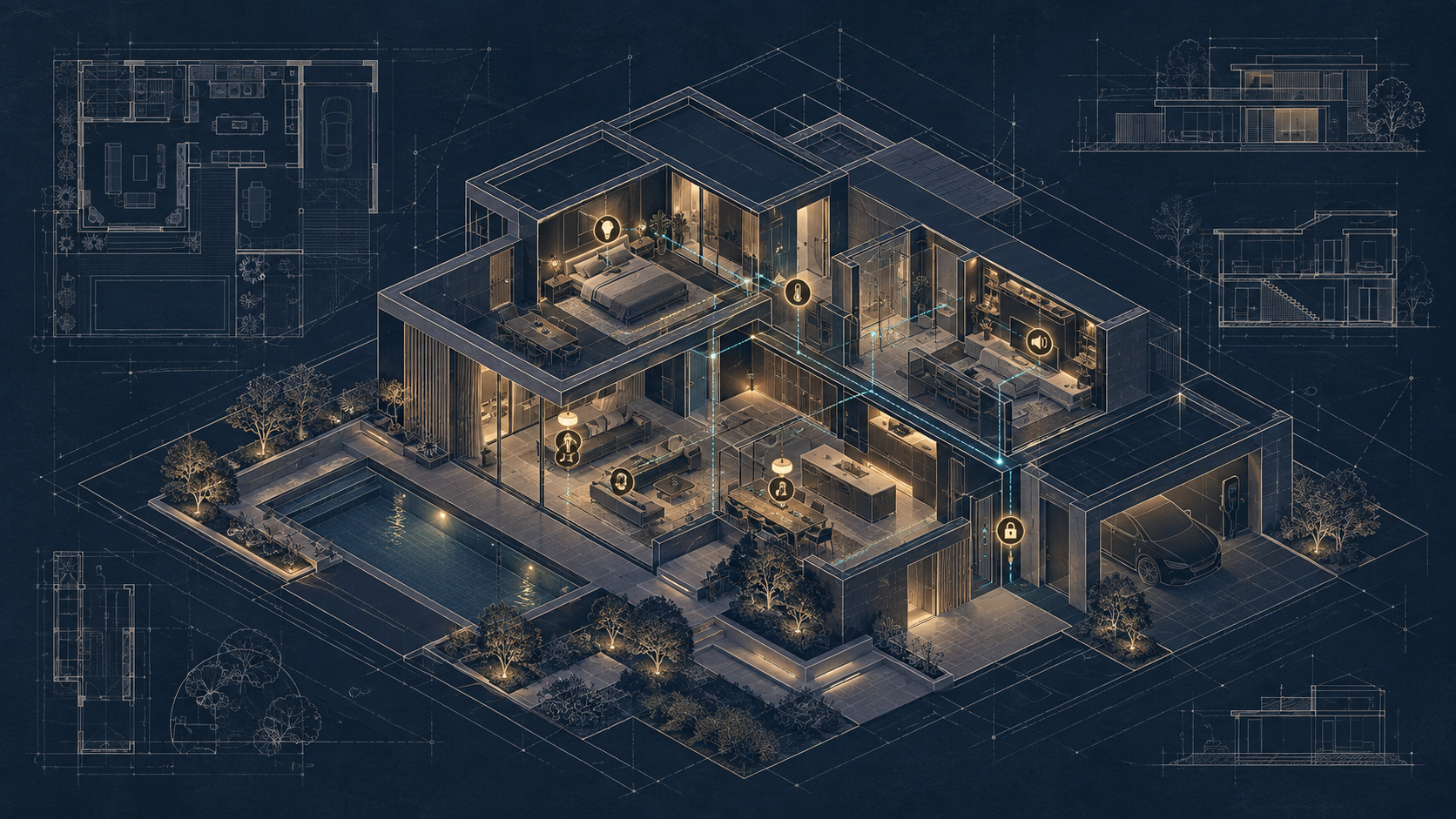 AI generated architectural automation blueprint